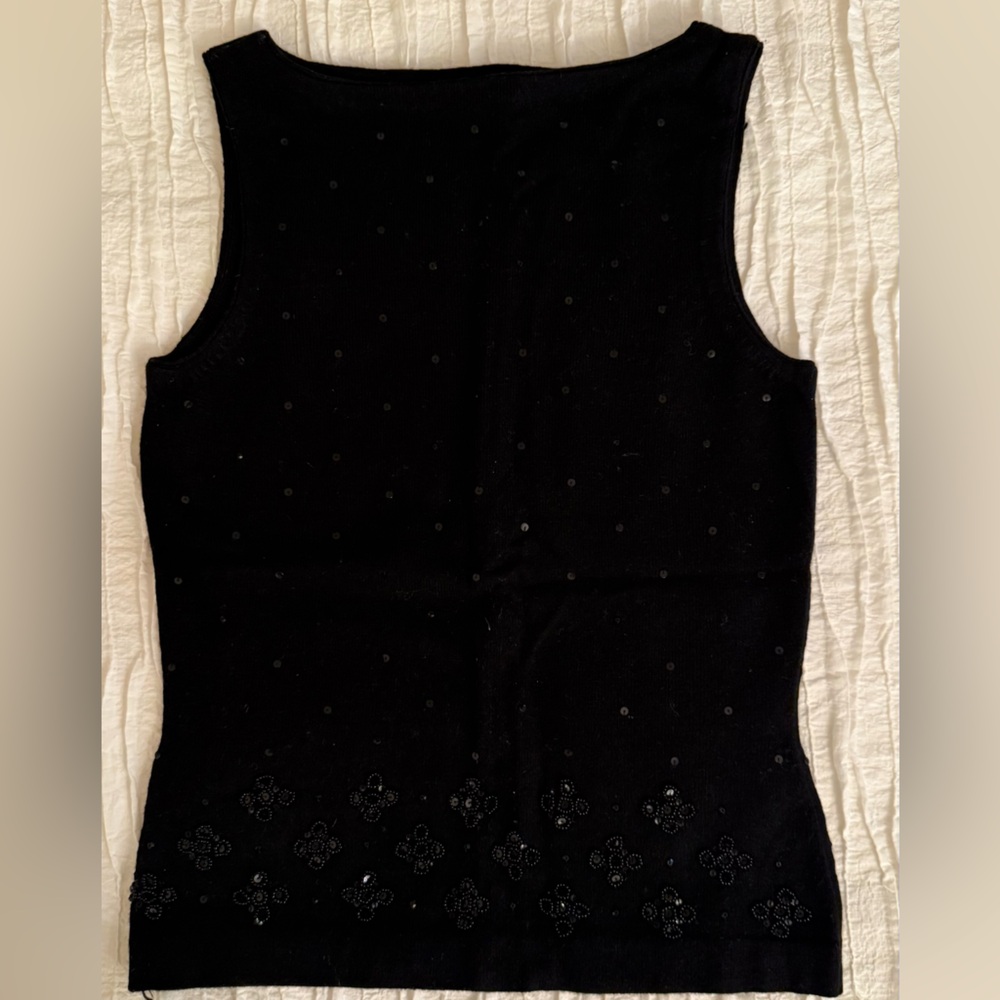 Ann Taylor Black Sleeveless Top